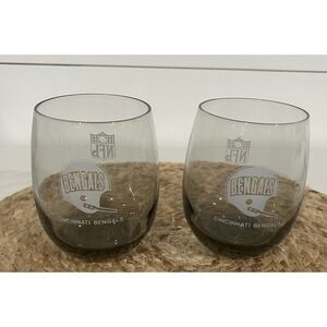 Set Of Cincinnati Bengals NFL Stemless Wine Glasses